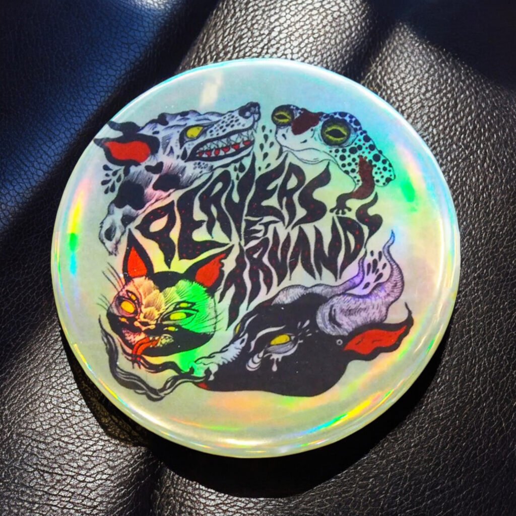 Badge holographique Pervers et Truands