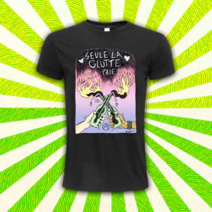 T-shirt Seule la glütte paie par Lashka