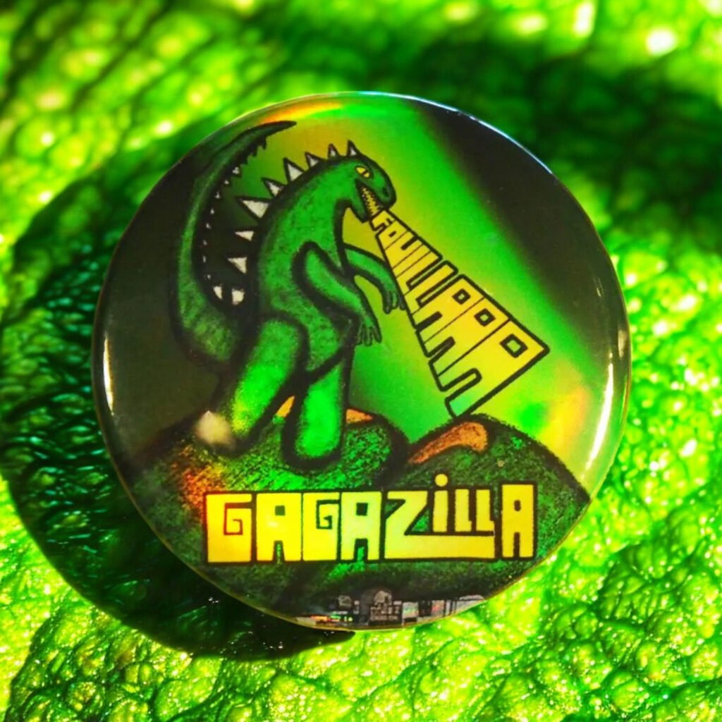 Badge holographique Gagazilla