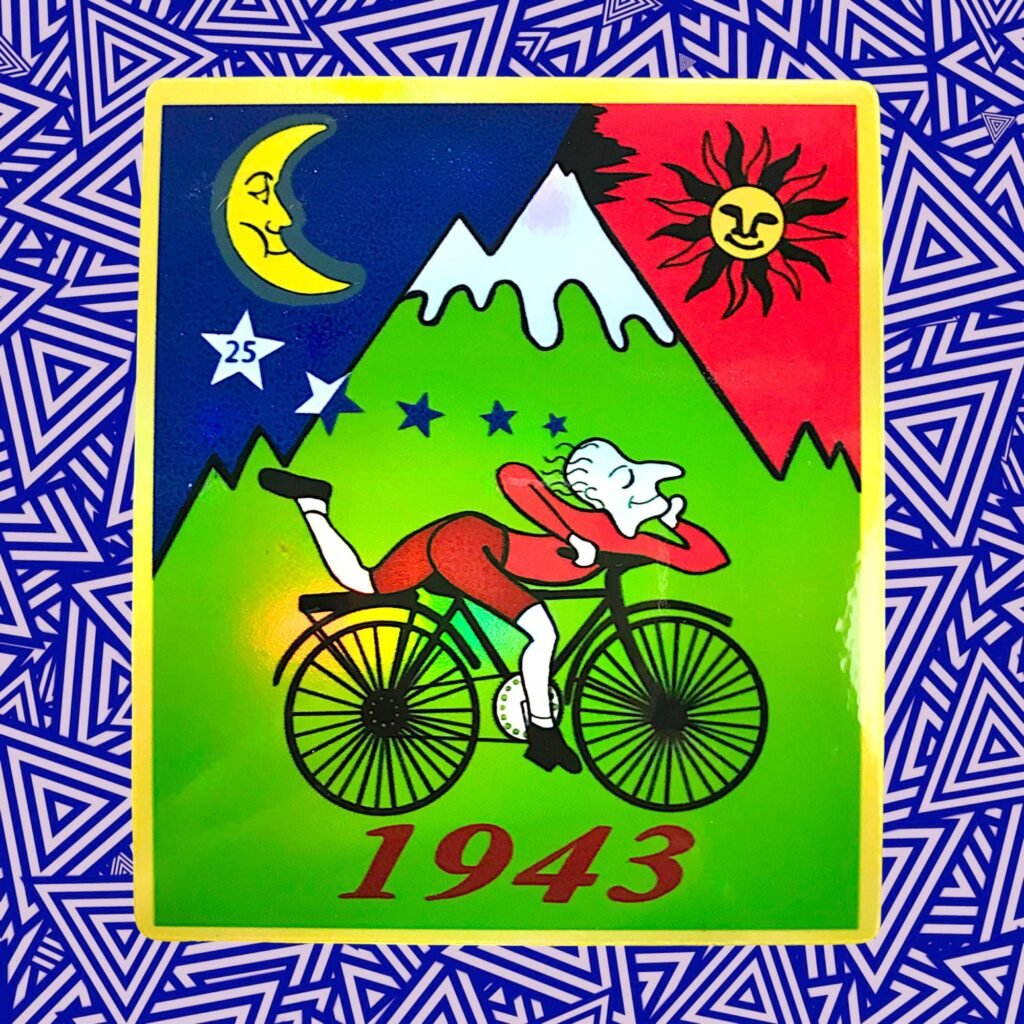 Autocollant holographique Albert Hofmann bicycle day 1943