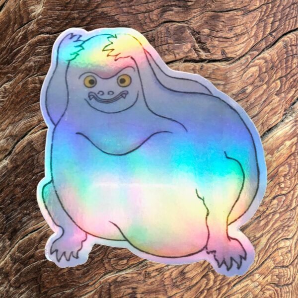 Autocollant holographique monstre fantome yokai japonais Hajikkaki
