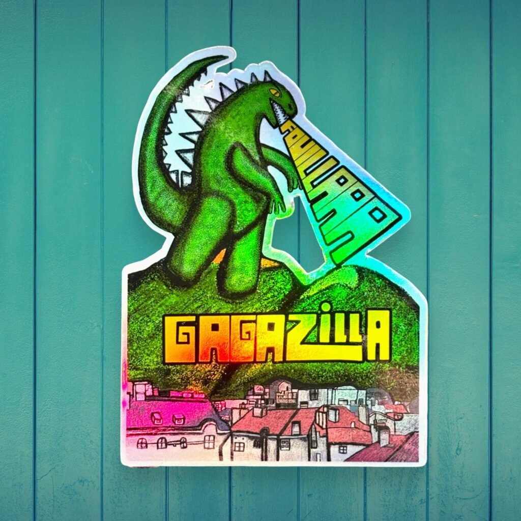 Autocollant holographique Gagazilla