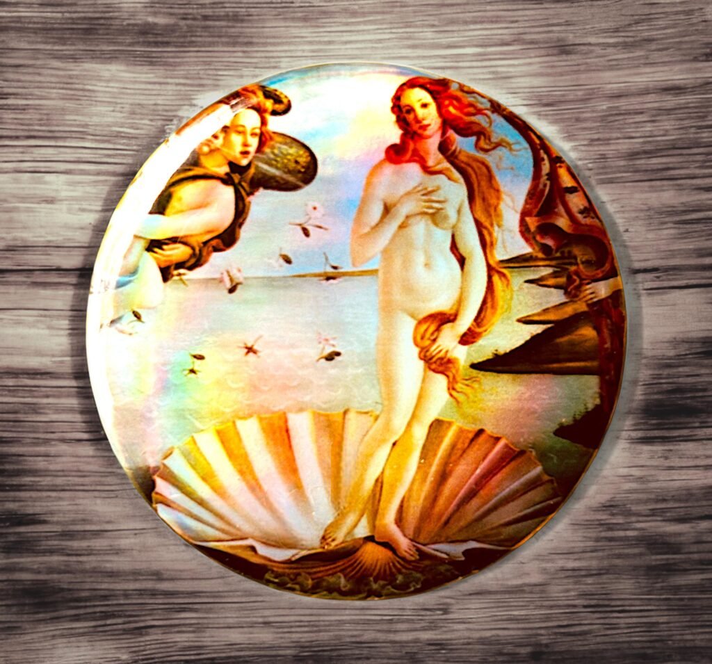 Badge holographique La naissance de Vénus par Sandro Botticelli