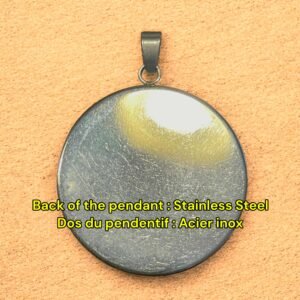 Pendentif hologramme visage de femme en 3D, 30 mm/1,18 pouces, véritable hologramme vintage des années 90, acier inoxydable, rare collection