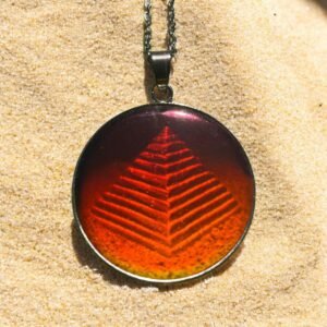 Pendentif hologramme pyramide 3D vintage 30 mm/1,18 pouces, véritable hologramme des années 90