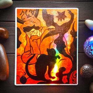 Autocollant La Sorcière au chat noir – Paul-Élie Ranson